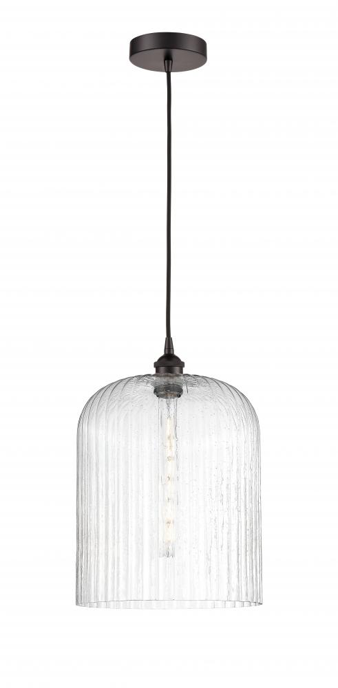 Bridal Veil - 1 Light - 5 inch - Oil Rubbed Bronze - Cord hung - Mini Pendant