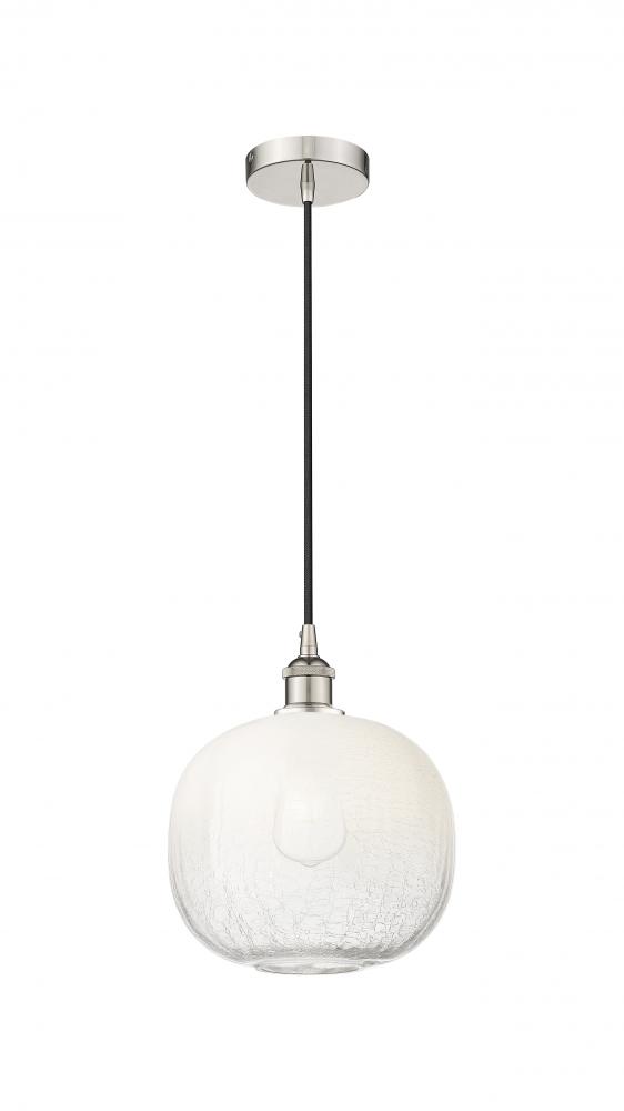 Brookhaven Sphere - 1 Light - 11 inch - Polished Nickel - Cord hung - Mini Pendant