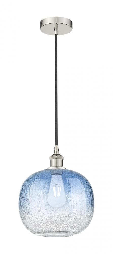 Brookhaven Sphere - 1 Light - 11 inch - Polished Nickel - Cord hung - Mini Pendant
