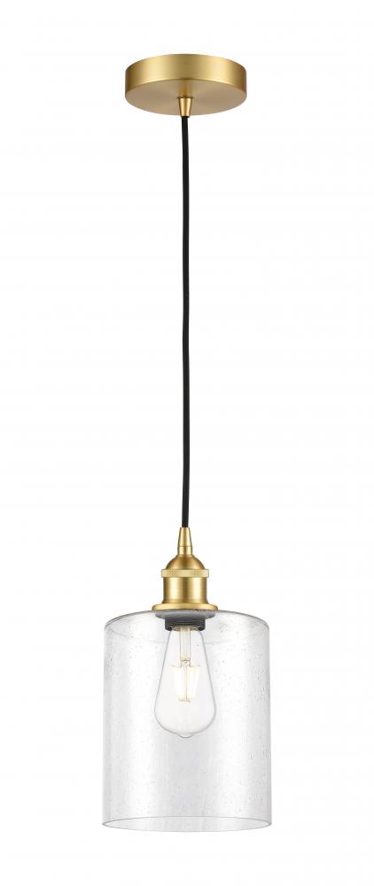 Paladin - 1 Light - 7 inch - Satin Gold - Cord hung - Mini Pendant
