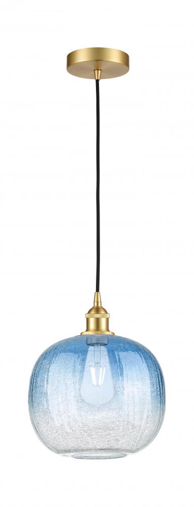 Brookhaven Sphere - 1 Light - 11 inch - Satin Gold - Cord hung - Mini Pendant