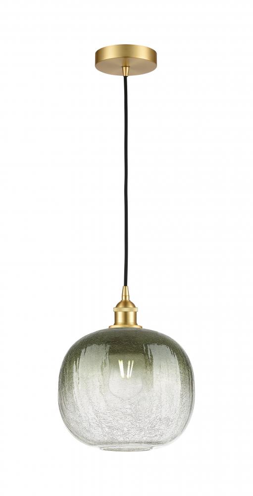 Brookhaven Sphere - 1 Light - 11 inch - Satin Gold - Cord hung - Mini Pendant