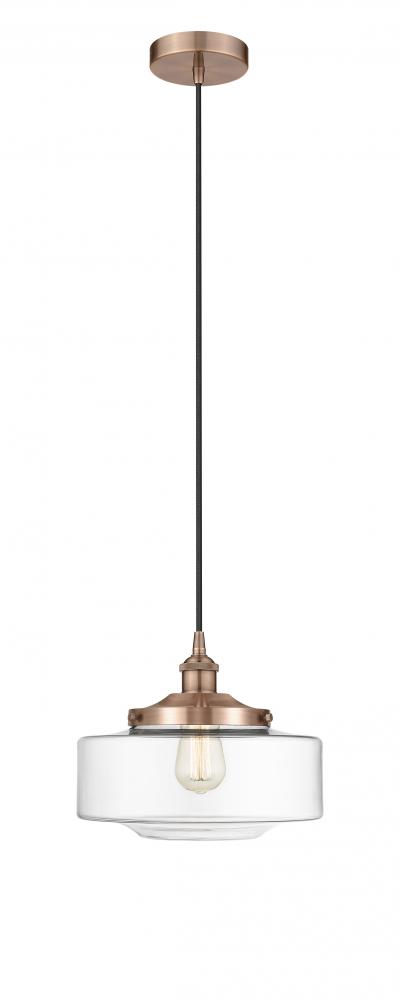 Bridgeton - 1 Light - 12 inch - Antique Copper - Mini Pendant