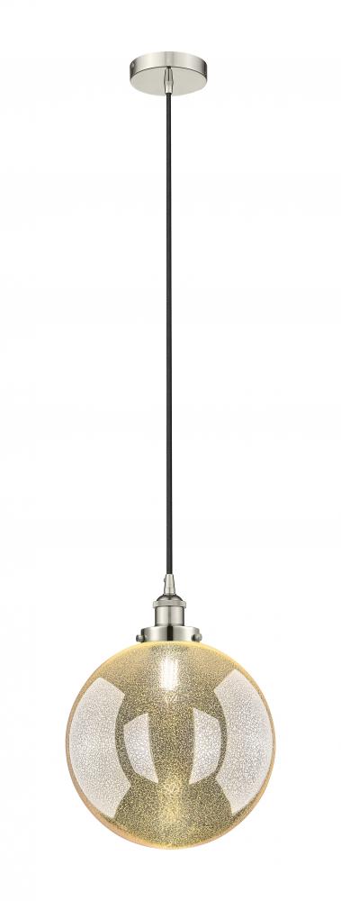 Beacon - 1 Light - 12 inch - Polished Nickel - Cord hung - Mini Pendant