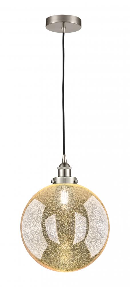 Beacon - 1 Light - 12 inch - Brushed Satin Nickel - Cord hung - Mini Pendant
