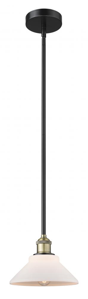 Orwell - 1 Light - 8 inch - Black Antique Brass - Stem hung - Mini Pendant