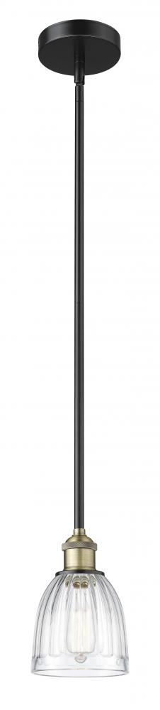 Brookfield - 1 Light - 6 inch - Black Antique Brass - Stem hung - Mini Pendant