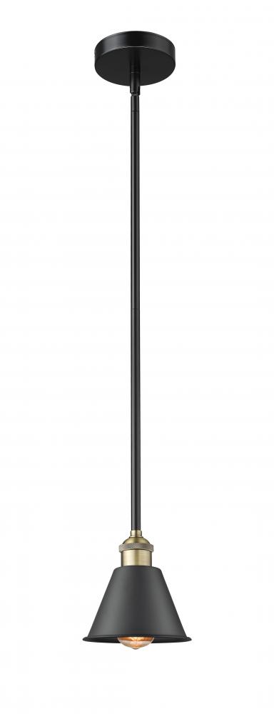 Smithfield - 1 Light - 7 inch - Black Antique Brass - Stem hung - Mini Pendant