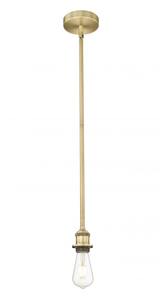 Edison - 1 Light - 2 inch - Brushed Brass - Stem hung - Mini Pendant