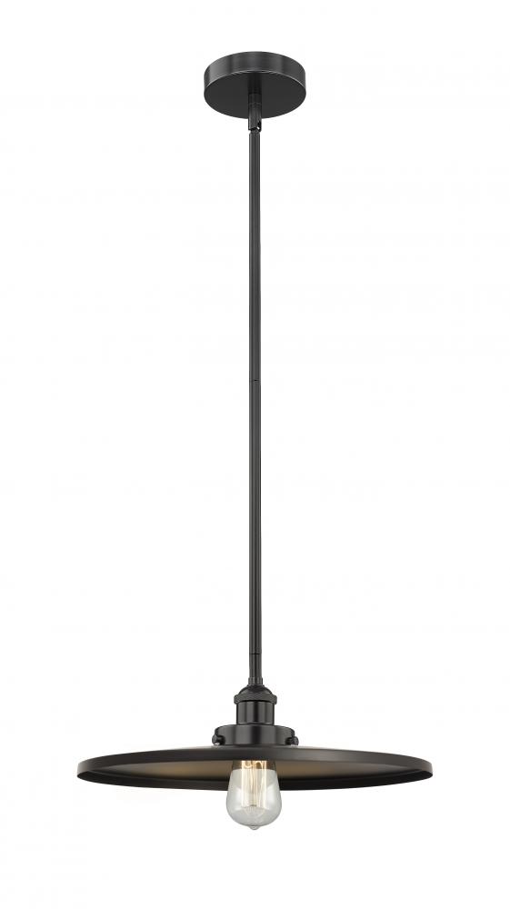 Appalachian - 1 Light - 16 inch - Matte Black - Stem hung - Mini Pendant