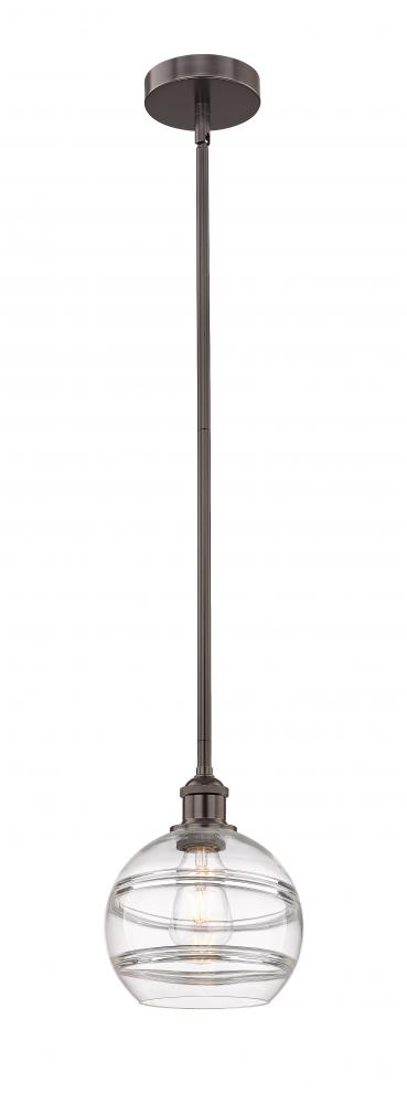 Rochester - 1 Light - 8 inch - Oil Rubbed Bronze - Stem hung - Mini Pendant