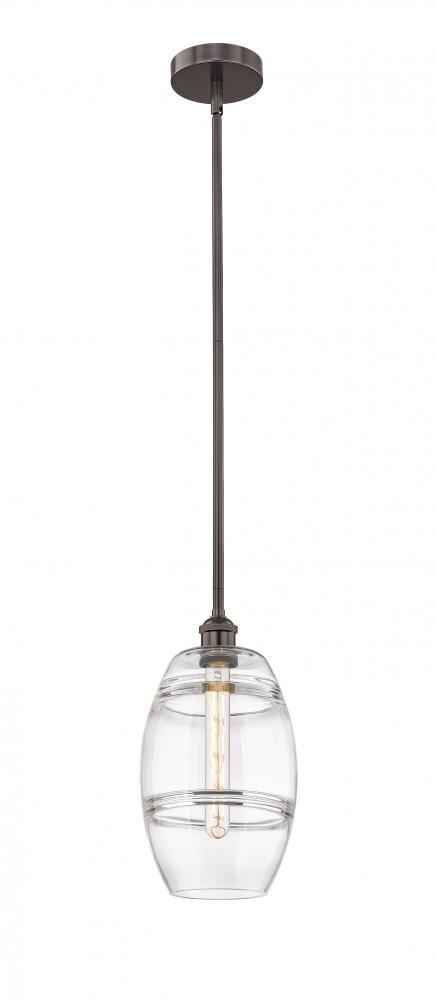 Vaz - 1 Light - 8 inch - Oil Rubbed Bronze - Stem hung - Mini Pendant