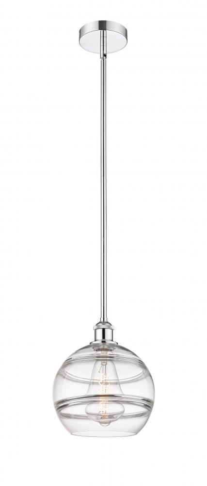 Rochester - 1 Light - 10 inch - Polished Chrome - Stem hung - Mini Pendant
