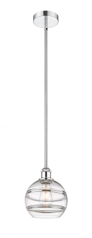 Rochester - 1 Light - 8 inch - Polished Chrome - Stem hung - Mini Pendant