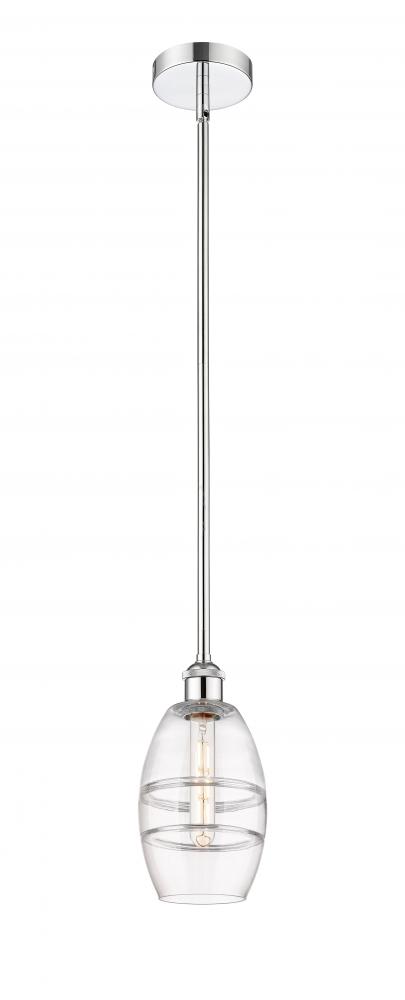 Vaz - 1 Light - 6 inch - Polished Chrome - Stem hung - Mini Pendant