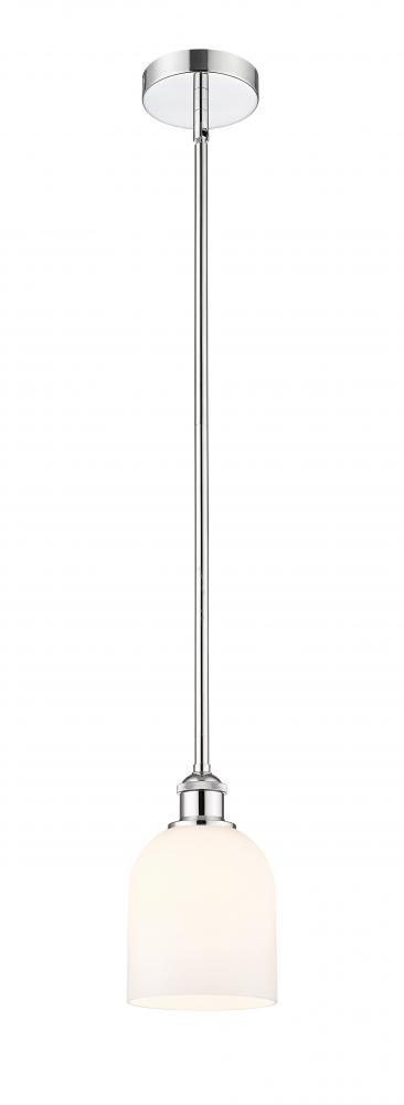 Bella - 1 Light - 6 inch - Polished Chrome - Stem hung - Mini Pendant