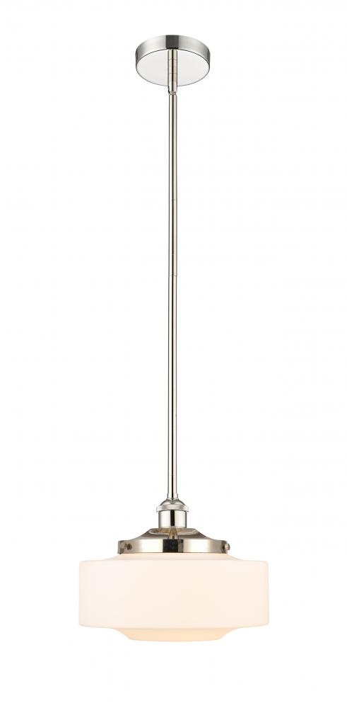 Bridgeton - 1 Light - 12 inch - Polished Nickel - Stem Hung - Mini Pendant