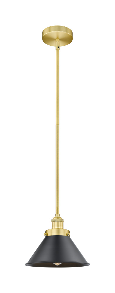 Briarcliff - 1 Light - 10 inch - Satin Gold - Stem hung - Mini Pendant