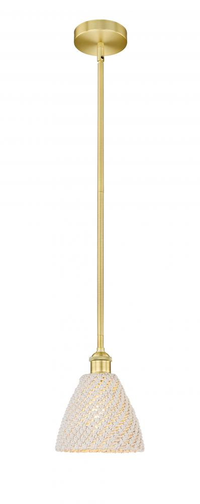 Bristol Natural - 1 Light - 6 inch - Satin Gold - Mini Pendant