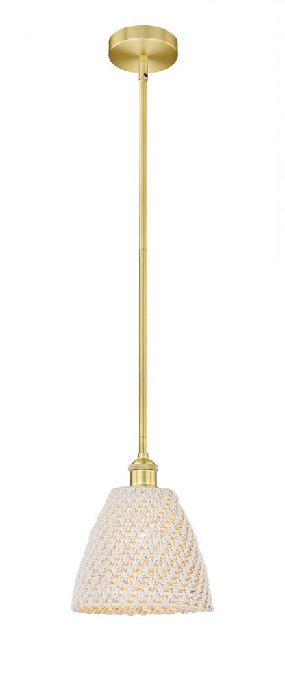 Bristol Natural - 1 Light - 6 inch - Satin Gold - Mini Pendant
