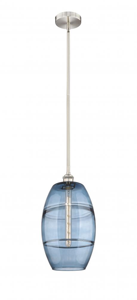 Vaz - 1 Light - 10 inch - Brushed Satin Nickel - Stem hung - Mini Pendant
