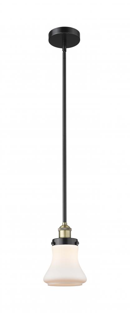 Bellmont - 1 Light - 6 inch - Black Antique Brass - Stem hung - Mini Pendant