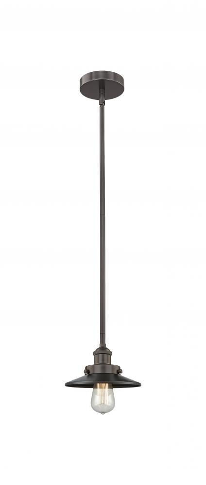 Edison - 1 Light - 8 inch - Oil Rubbed Bronze - Stem hung - Mini Pendant