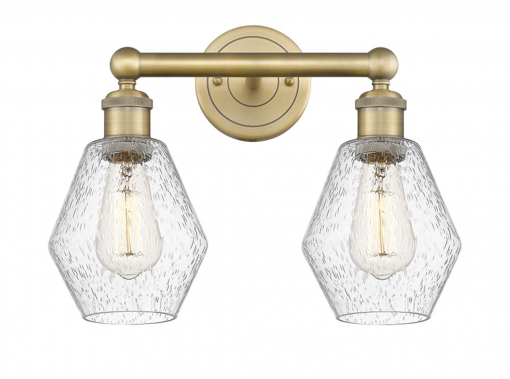 Cindyrella - 2 Light - 15 inch - Brushed Brass - Bath Vanity Light