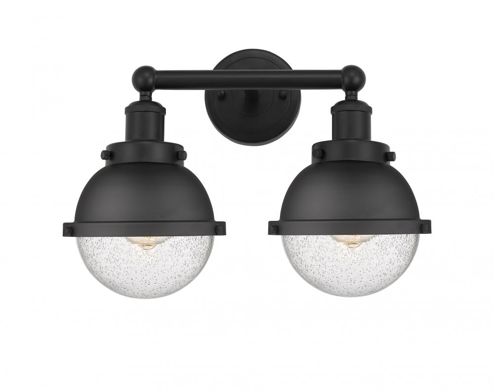 Hampden - 2 Light - 16 inch - Matte Black - Bath Vanity Light