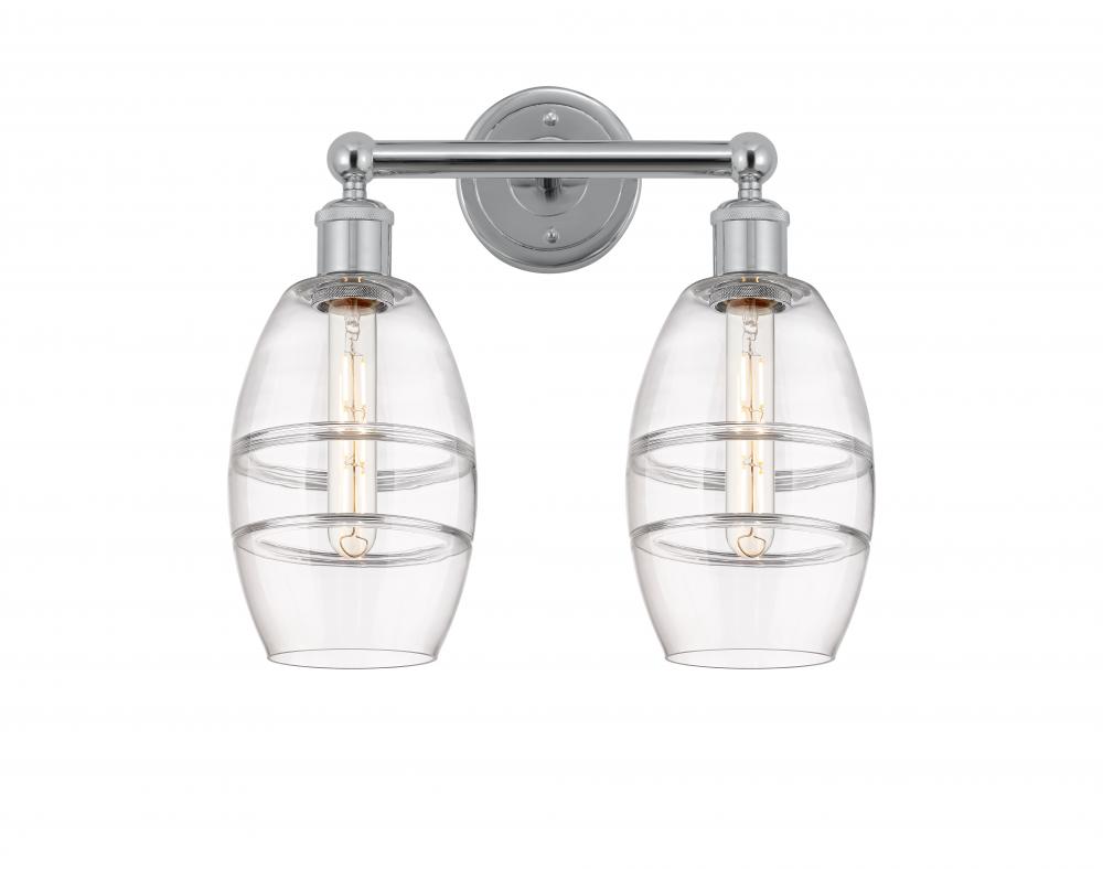 Vaz - 2 Light - 15 inch - Polished Chrome - Bath Vanity Light