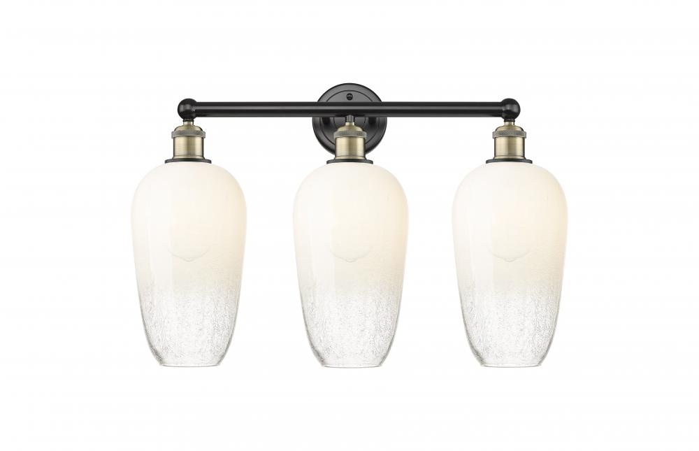 Brookhaven Flute - 3 Light - 25 inch - Black Antique Brass - Bath Vanity Light