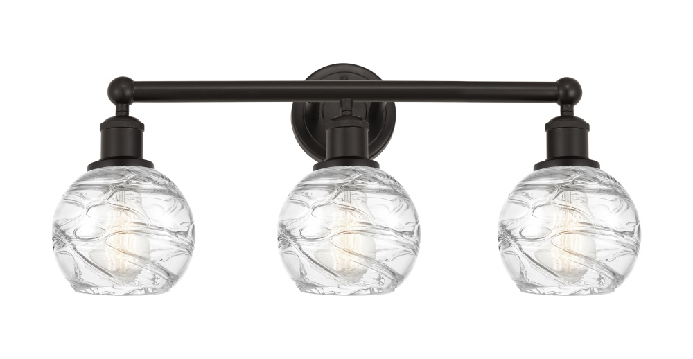 Athens Deco Swirl - 3 Light - 24 inch - Oil Rubbed Bronze - Bath Vanity Light