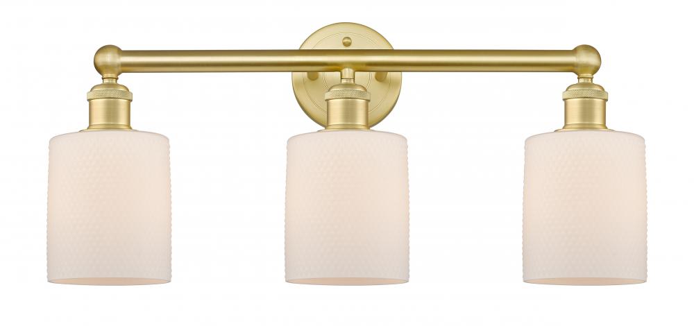Cobbleskill - 3 Light - 23 inch - Satin Gold - Bath Vanity Light