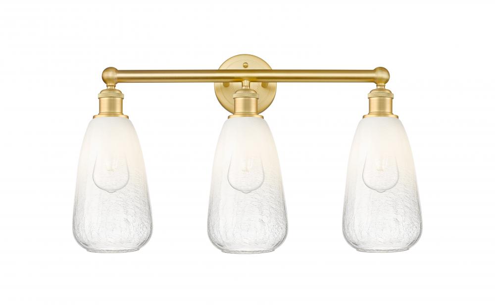 Brookhaven Almond - 3 Light - 24 inch - Satin Gold - Bath Vanity Light