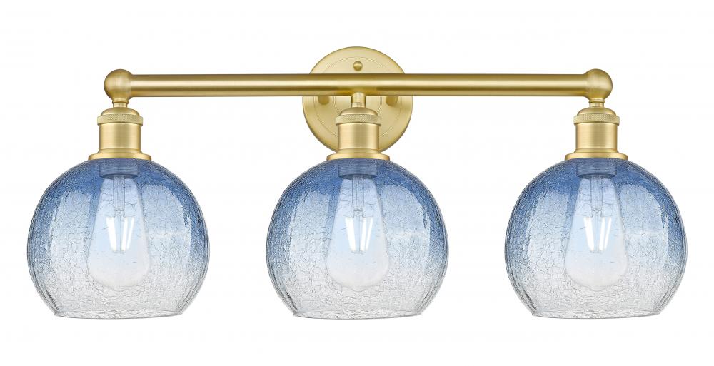 Brookhaven Globe - 3 Light - 26 inch - Satin Gold - Bath Vanity Light