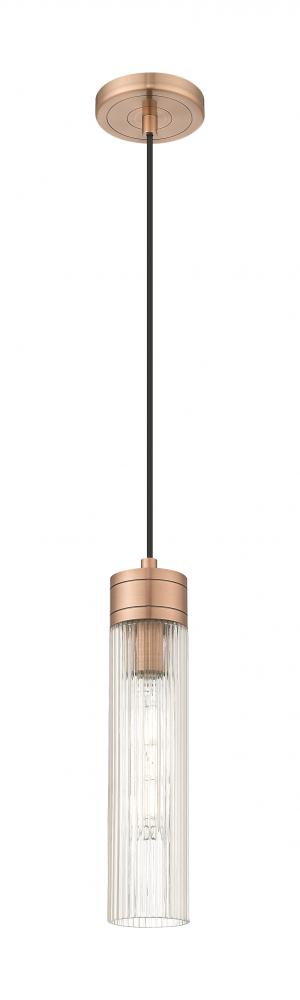 Boreas - 1 Light - 3 inch - Antique Copper - Cord Hung - Mini Pendant
