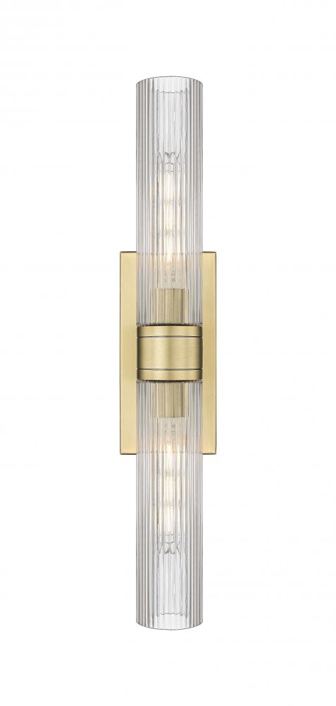 Boreas - 2 Light - 24 inch - Brushed Brass - Bath Vanity Light