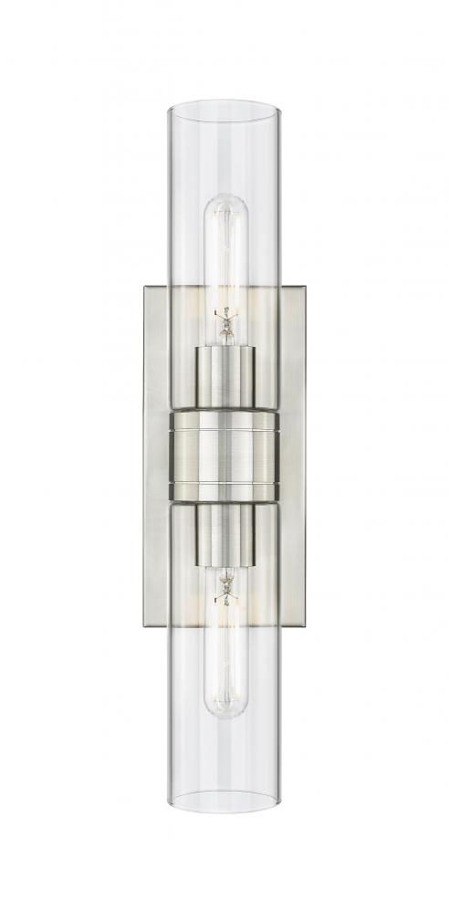 Boreas - 2 Light - 18 inch - Satin Nickel - Bath Vanity Light