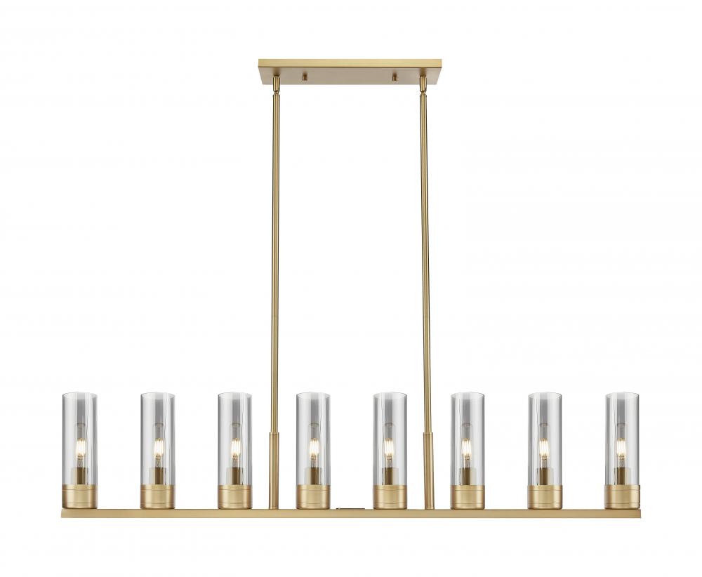 Boreas - 8 Light - 48 inch - Brushed Brass - Linear Pendant