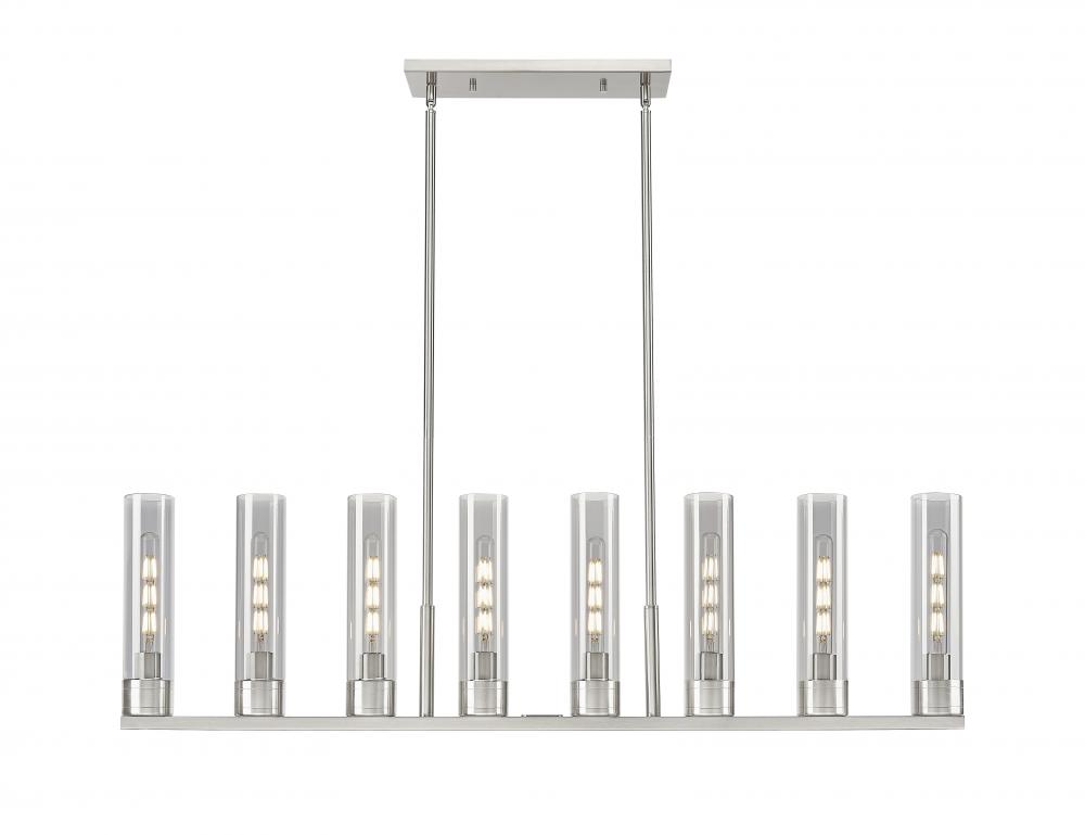 Boreas - 8 Light - 48 inch - Satin Nickel - Linear Pendant