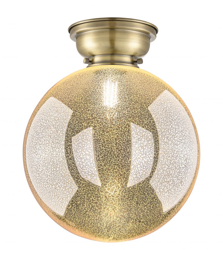 Beacon - 1 Light - 12 inch - Antique Brass - Flush Mount