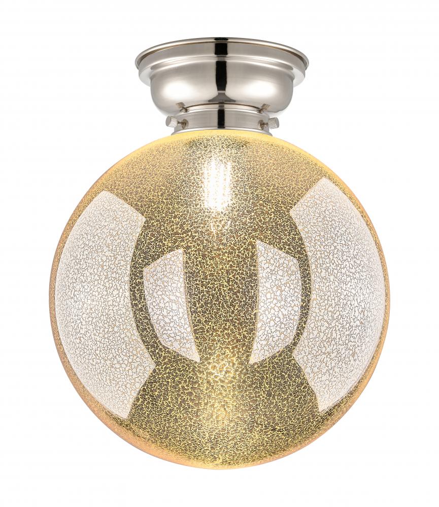 Beacon - 1 Light - 12 inch - Polished Nickel - Flush Mount