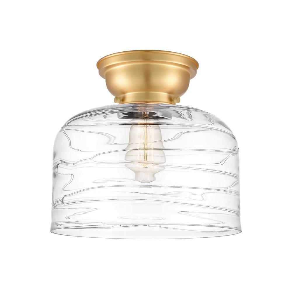 Bell - 1 Light - 12 inch - Satin Gold - Flush Mount