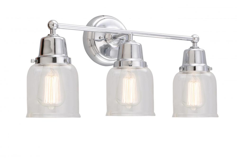 Small Bell 3 Light Bath Vanity Light