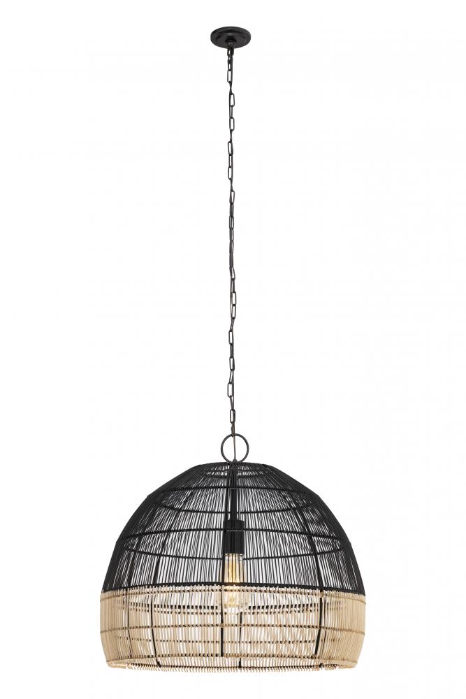 Latham - 1 Light - 19 inch - Matte Black - Pendant