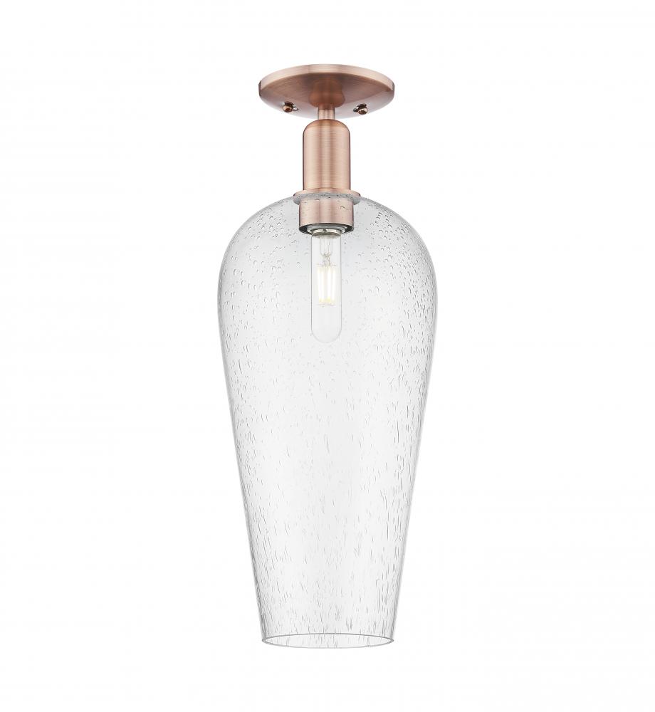 Chelsea - 1 Light - 6 inch - Antique Copper - Semi-Flush Mount