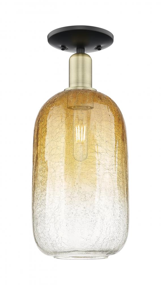 Brookhaven Cloche - 1 Light - 6 inch - Black Antique Brass - Semi-Flush Mount