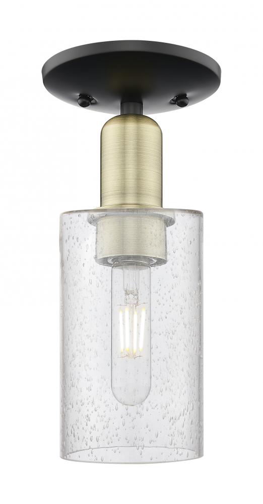 Clymer - 1 Light - 4 inch - Black Antique Brass - Semi-Flush Mount