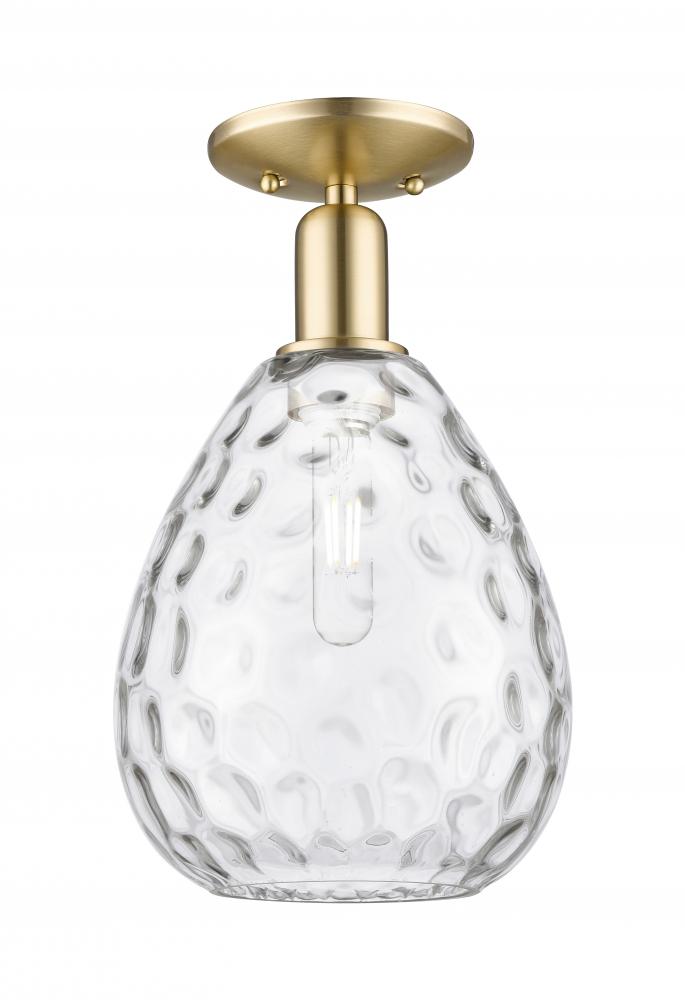 Waverly - 1 Light - 8 inch - Champagne Bronze - Semi-Flush Mount