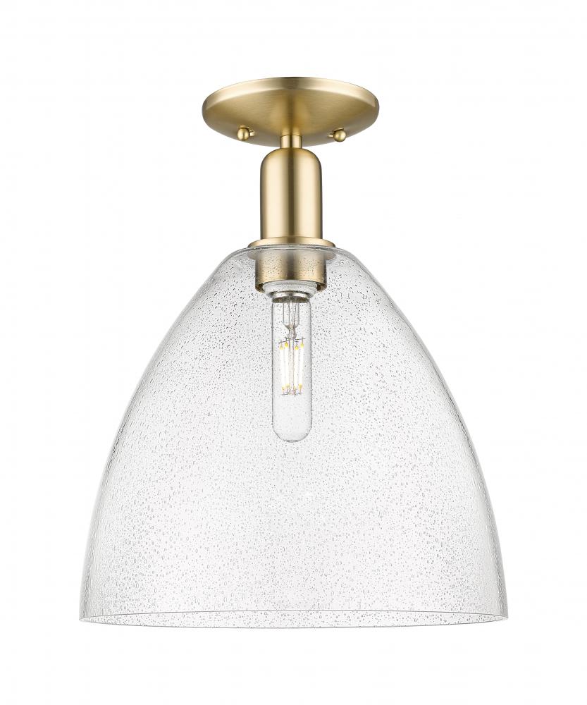 Bristol - 1 Light - 12 inch - Champagne Bronze - Semi-Flush Mount